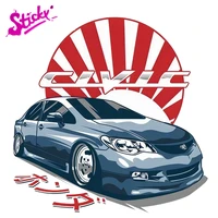 sticky 86 civic fd jdm japanese anime car sticker decal decor motorcycle off road laptop waterproof the whole body stickers