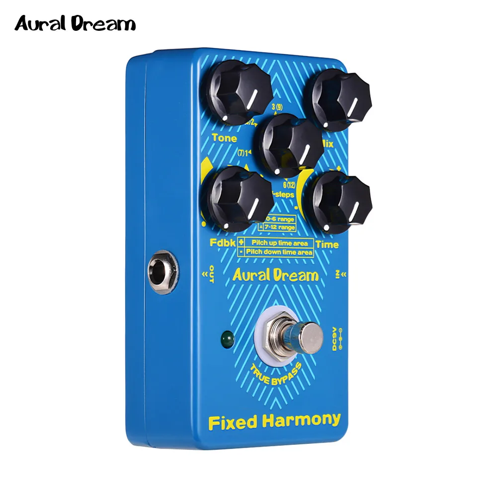 Цифровая педаль для гитары Aural Dream Fixed Harmony корпус из алюминиевого сплава с