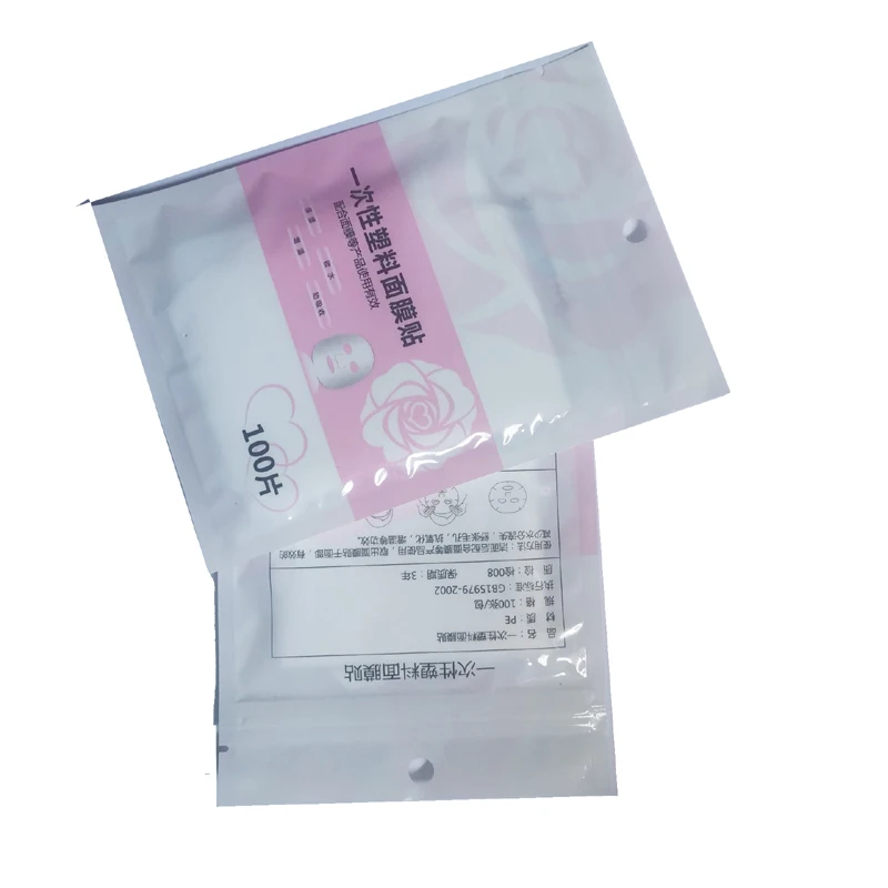 Маска одноразовая из пластика и бумаги 100 шт. | Инструменты