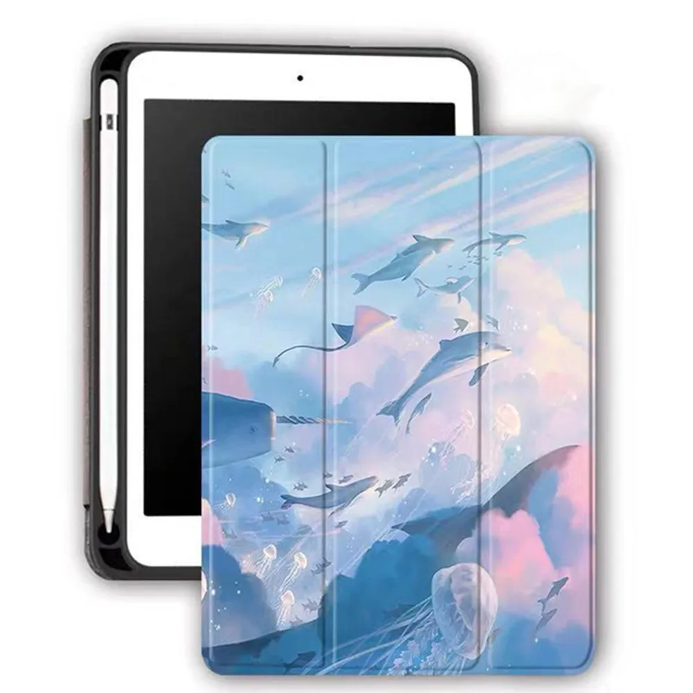Чехол для iPad Mini 5 2019 Air3 10 7 го поколения 2 дюйма мягкий чехол из термополиуретана и