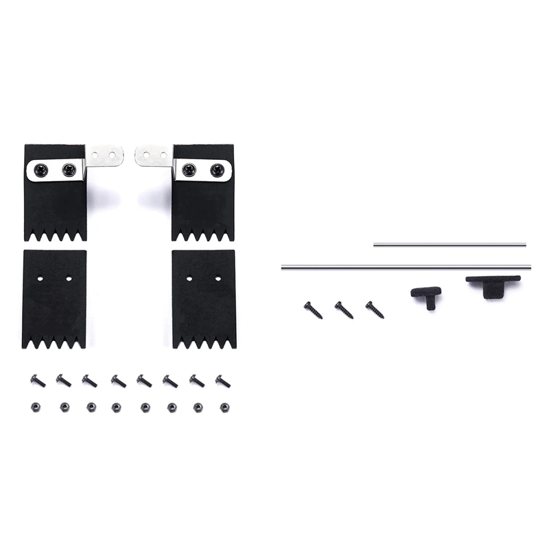 

2 Set RC Car Part: 1 Set Metal Long Short Decoration Antenn & 1 Set Rubber Front And Rear Fenders Mud Flaps
