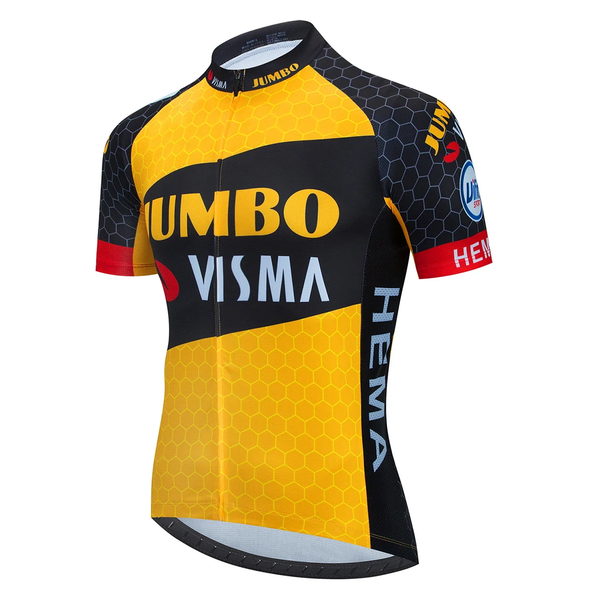 Джерси для велоспорта JUMBO VISMA Мужская легкая бесшовная Майка езды на велосипеде