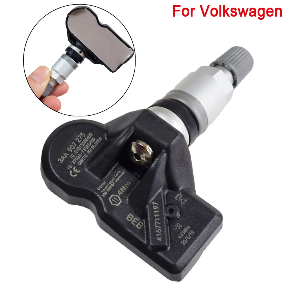 Датчик давления в шинах 3AA907275 TPMS 1 шт. датчик для Volkswagen Tiguan CC 2011-2016 3AA907275F 3AA907275D 433