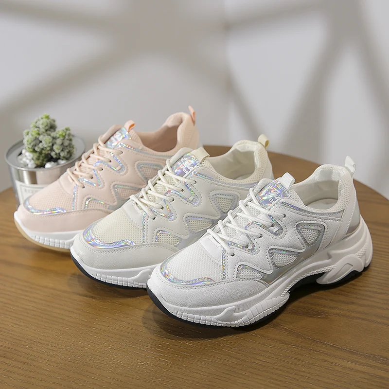Популярные женские кроссовки коллекция 2020 года модная дышащая обувь из