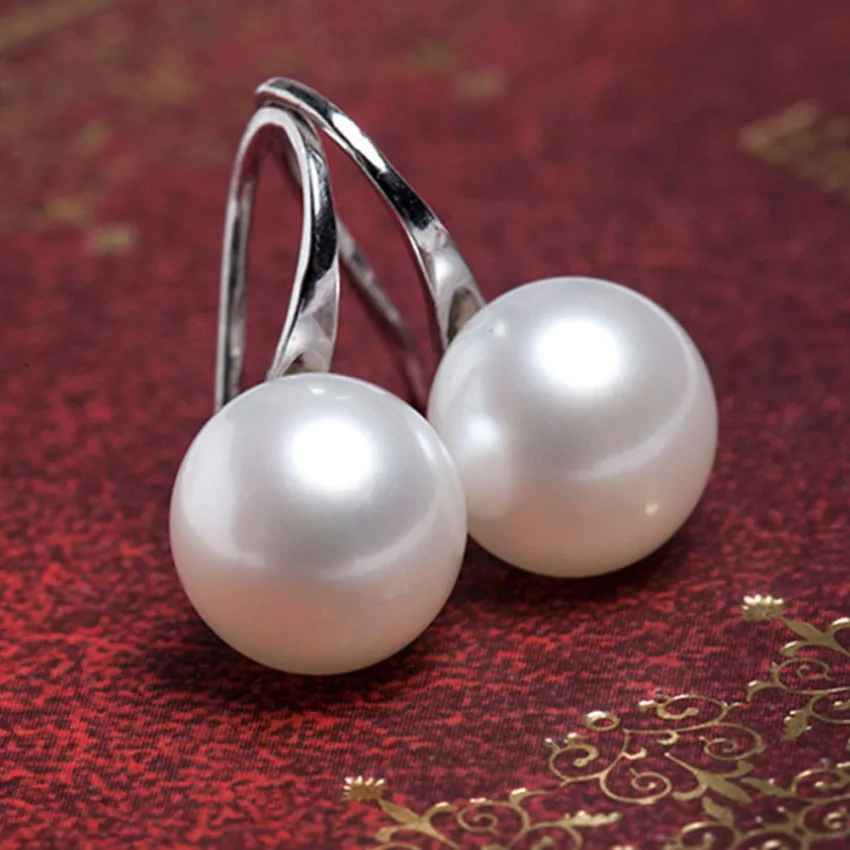 

Elegant Simulation Pearl Dangle Earrings Cocktail Party Silver Plated Bridal Drop Earrings Wedding Jewelry for Women Gifts