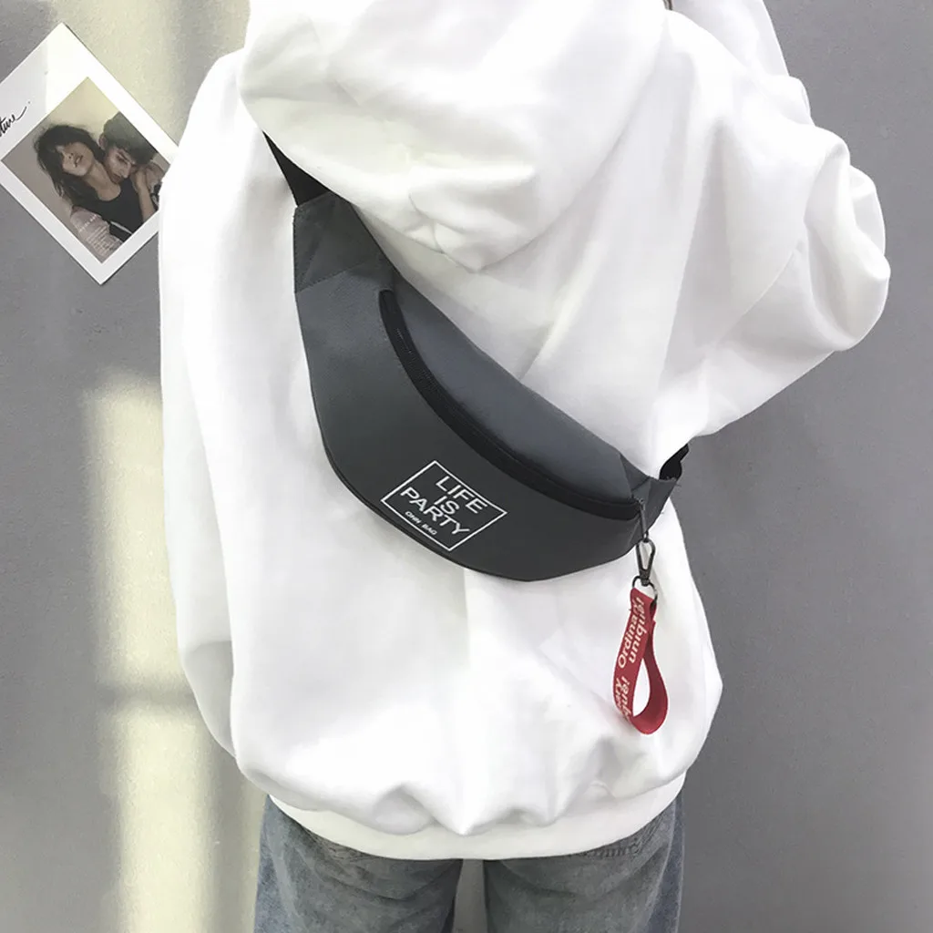 Модные холщовые поясные сумки для мужчин и женщин мессенджеры на ремне с