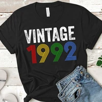 vintage 1992 29th birthday gift all original parts classic shirt short sleeve 100cotton top tee letter print graphic o neck y2k