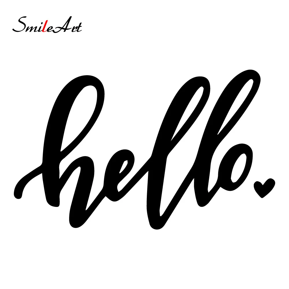 Художественный дизайн Hello Автомобильная наклейка s для автомобилей виниловая