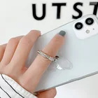 Роскошный прозрачный держатель-подставка для смартфона с кольцом на палец для IPhone Xiaomi Samsung смартфона MP3 автомобильная подставка