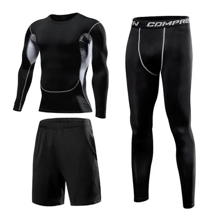 Мужской спортивный костюм Быстросохнущий компрессионный для бега баскетбола