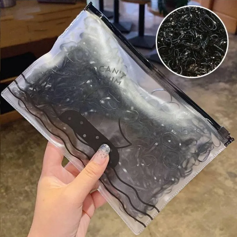 

1000PCS Kids Fashion Hair Ring Disposable Hair Rope for Women High Elastic Rubber Band Hair Accessories for Braids Party Gifts