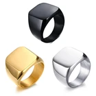 Модное мужское кольцо, простые однотонные Квадратные Кольца из цементированного карбида, обручальное кольцо для годовщины, мужские кольца, ювелирные изделия в подарок