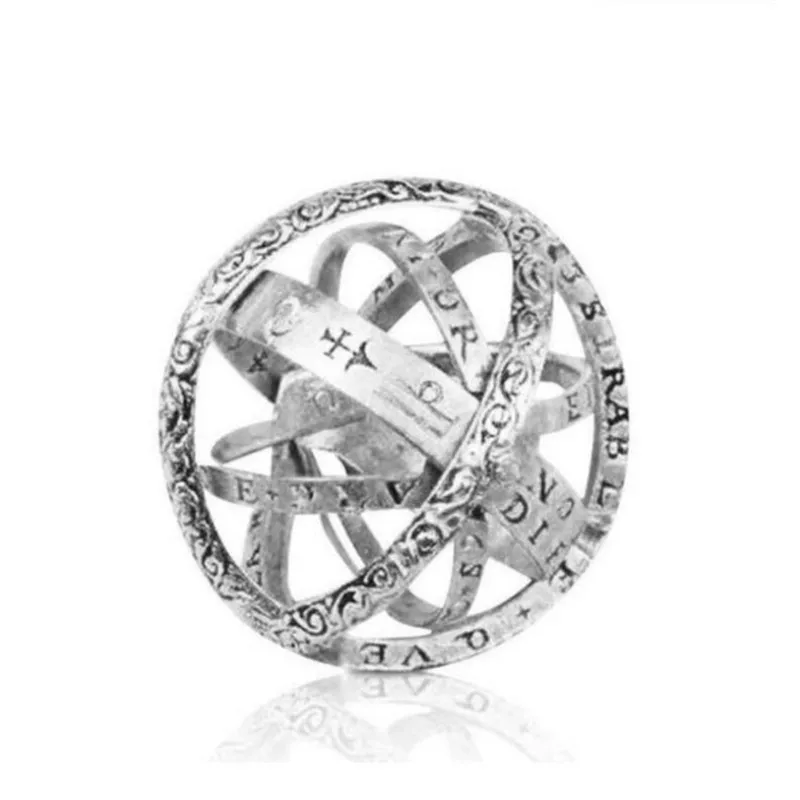 Imixlot Золотое винтажное астрономическое кольцо Сфера сложный вращающийся