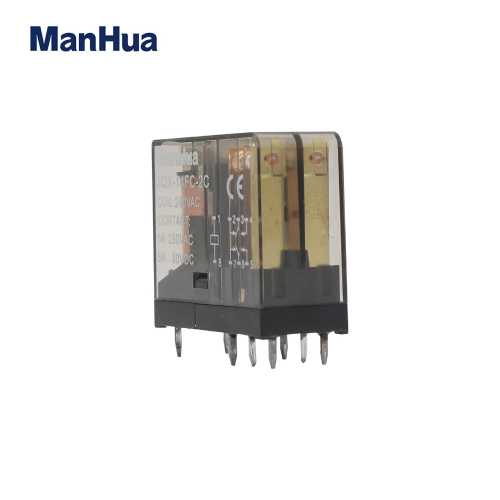ManHua 5A 250VAC/30VDC JQX 14FC 2C герметичная версия реле высокой мощности|Реле| |