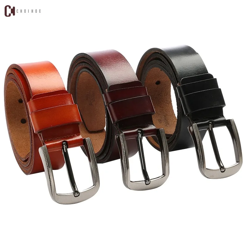 

Youpin Buckle belt cowhide Genuine Leather Simple retro casual business belt For Male