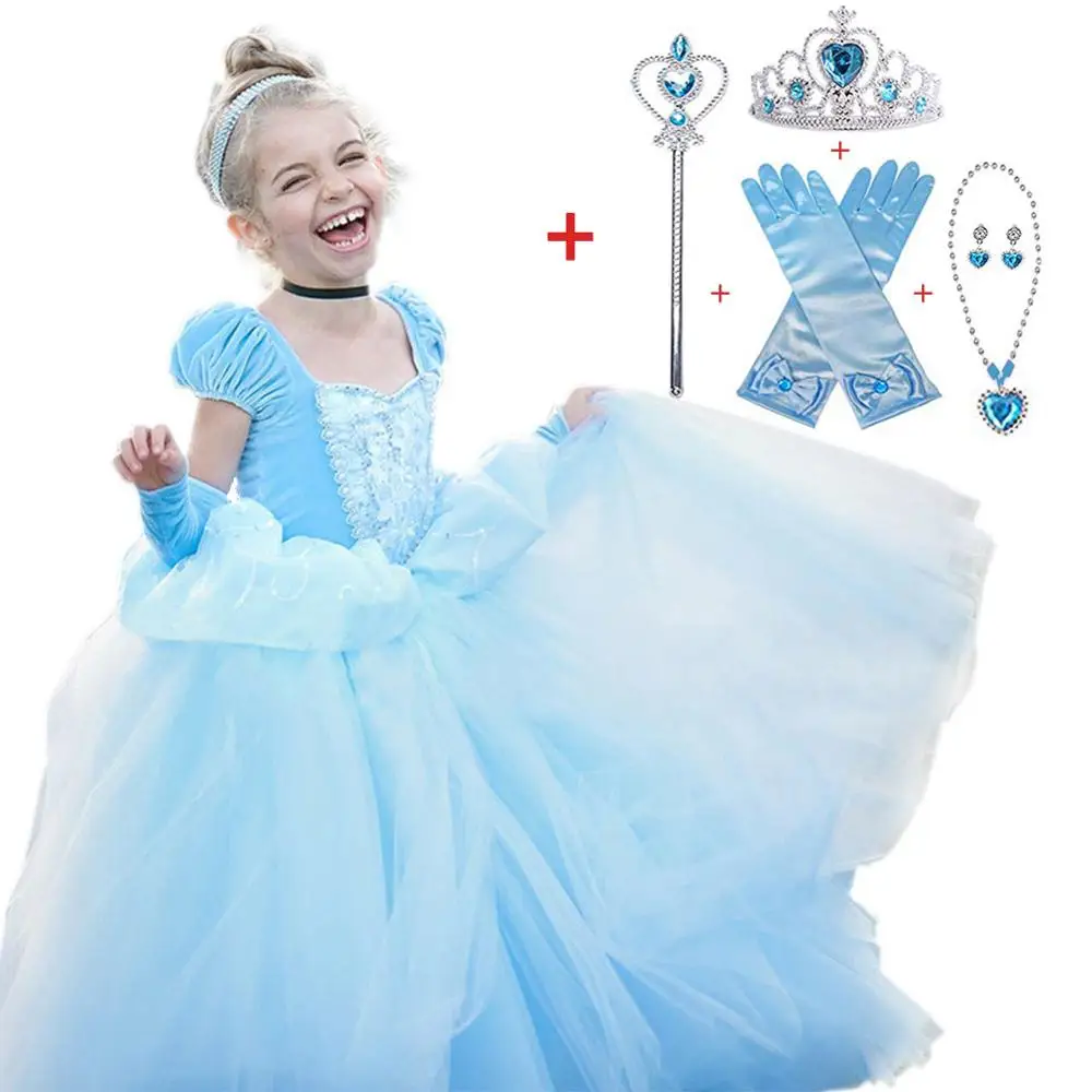 Детские платья для девочек летнее платье принцессы нарядный костюм на Хэллоуин - Фото №1