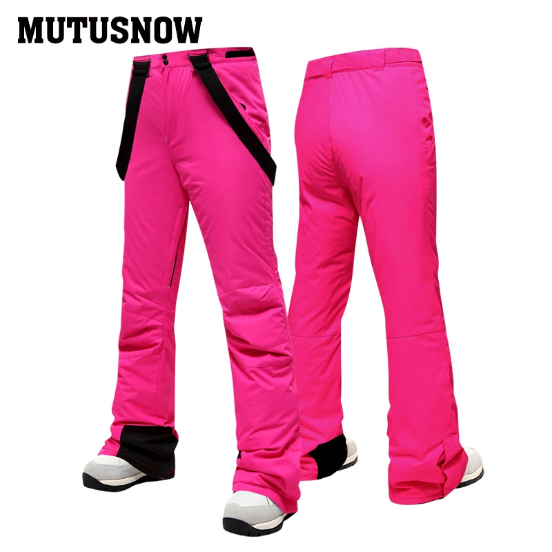 MUTUSNOW Skiing Pants Women's New Arrival Ski Trouser Snowboard Female High Quality Snow Pants Windproof Waterproof Breathable