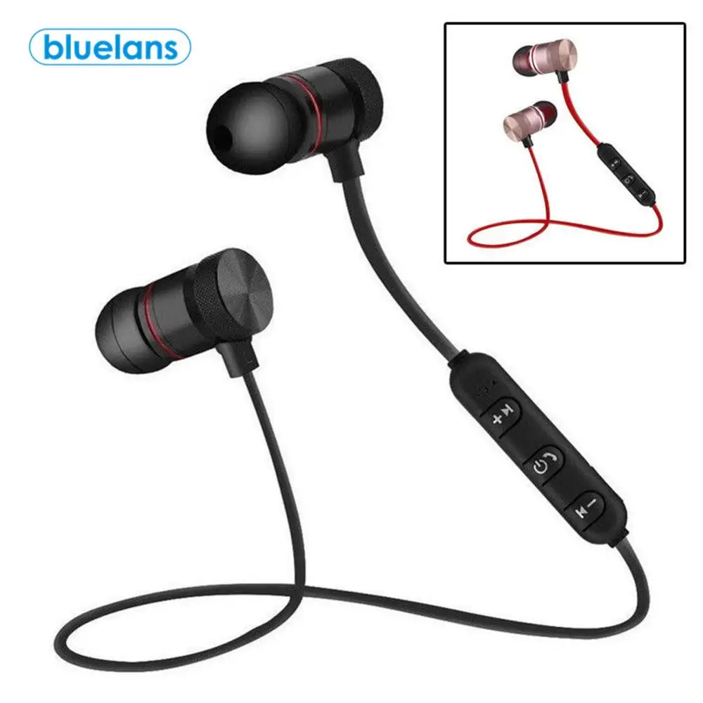 

Металлические магнитные наушники, Беспроводная Bluetooth-гарнитура, стерео спортивные наушники для бега, гарнитура для Xiaomi Sansung LG Huawei