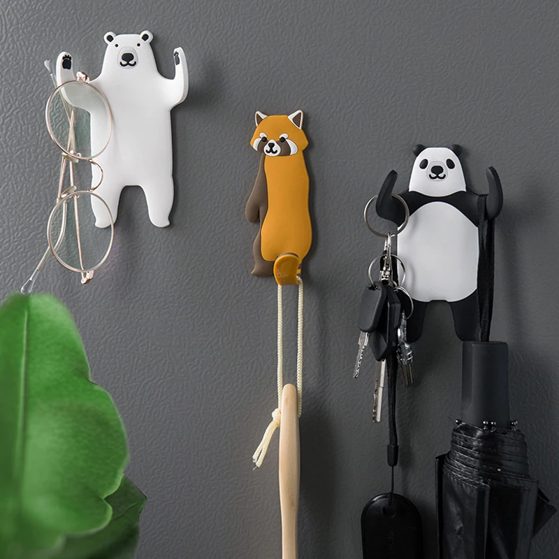 

Многоцелевой крючки животных крючок на холодильник настенный выключатель через смартфон крючком Съемный держатель Кухня крючки домашнего...
