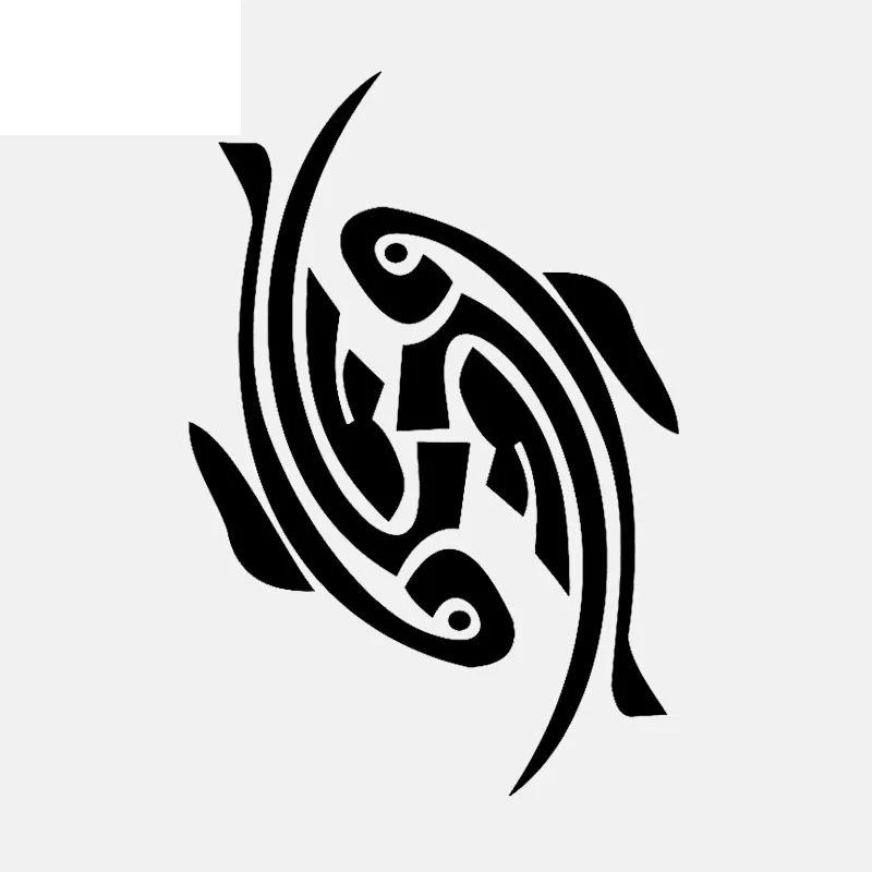 

11CM*16CM Decor Art Vinyl Car Sticker Pisces Fish Vinyl Decal