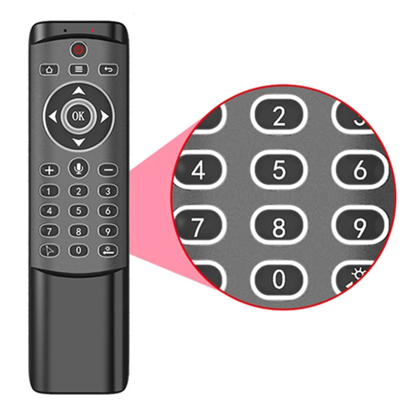 MT1 Backlit Gyro Wireless Fly 2.4G Smart Voice Remote Control for X96 Mini H96 MAX X2 CUBE Android TV Box Vs G20S G30 | Электроника