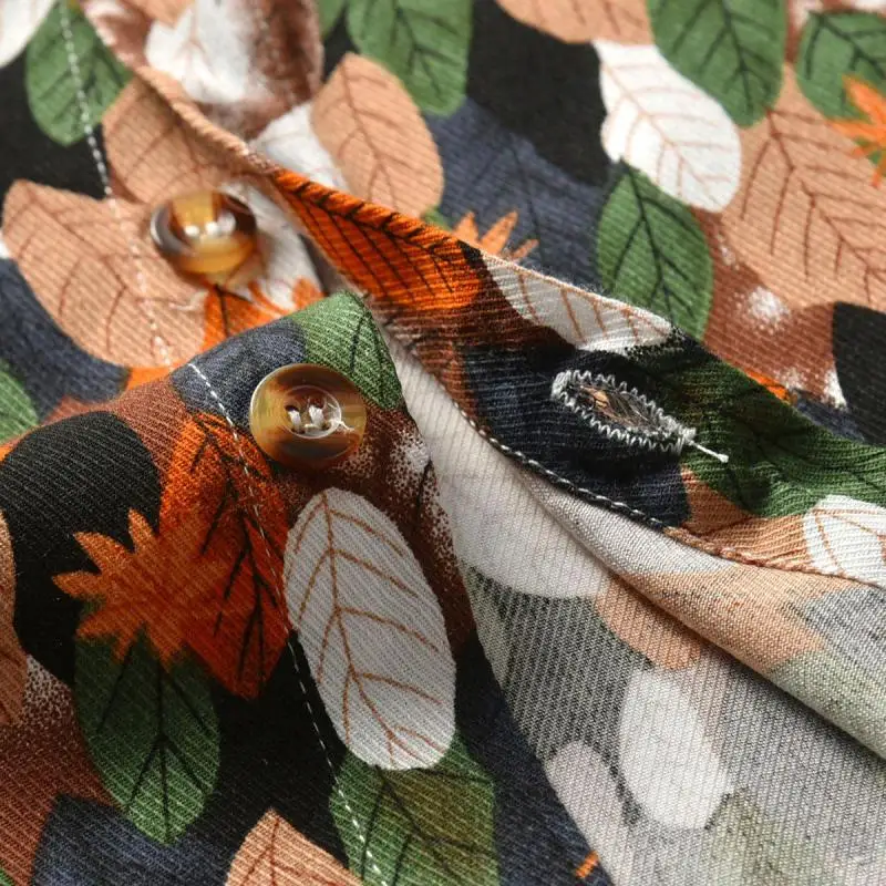 Летние рубашки для мальчиков разноцветная блузка Пляжная рубашка с коротким