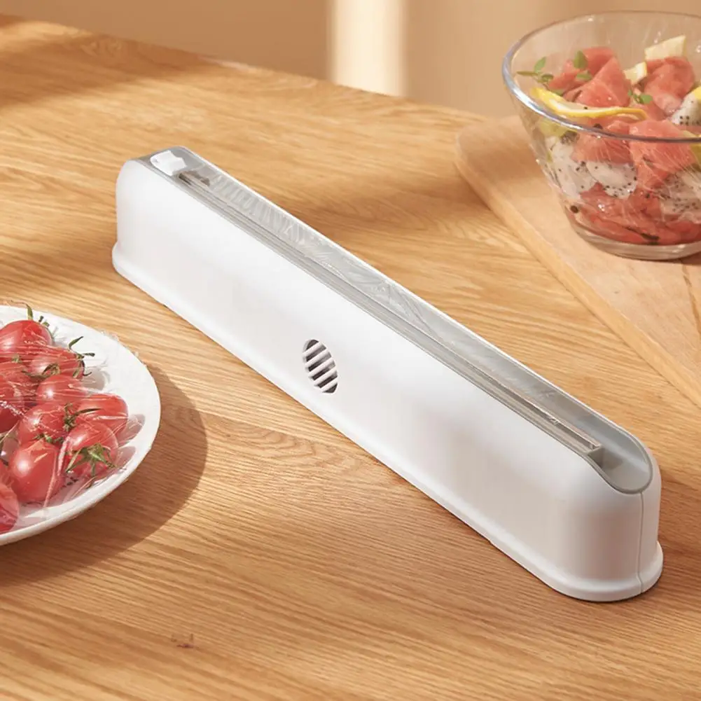 

Preservative Film Cutter Convenient Adjustable Wall-mounted Wall-mounted Plastic Wrap Dispenser Kitchen Gadget for Home