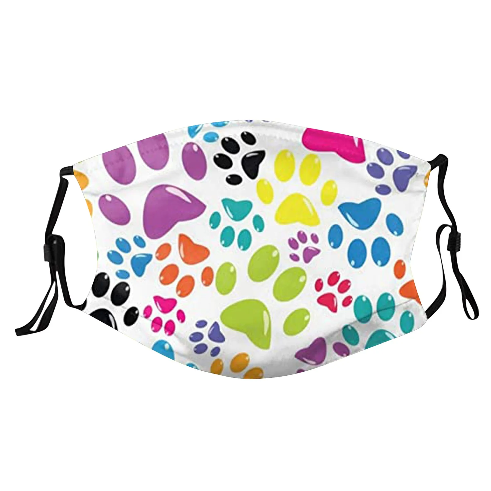 

Adult adult animal footprints washable printing mouth, outdoor ventilation protection, wind wash and sunscreen mask