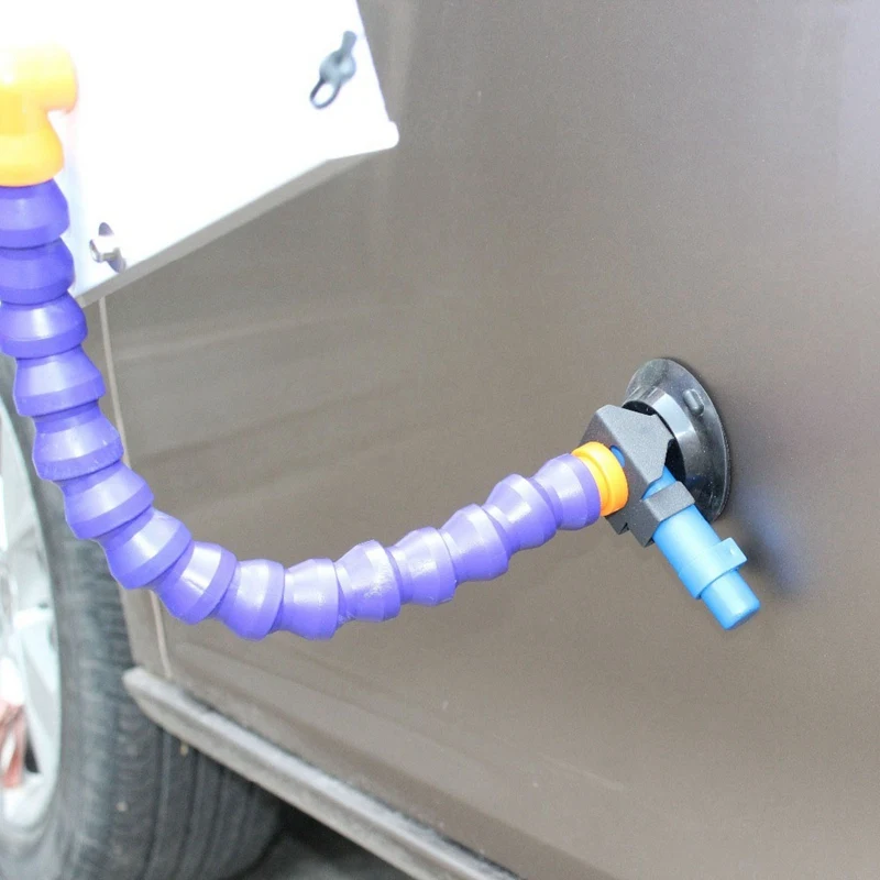 

Car Sag Repair Tool Strong Hand Pump Suction Cup Base Dent Repair Inspection Lamp Flat Light With Flexible Bracket