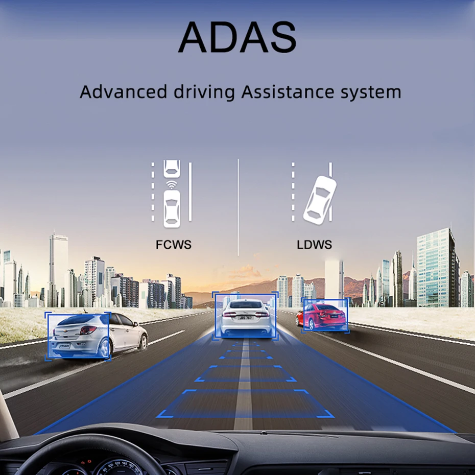 Видеорегистратор Bluavido автомобильный на зеркало заднего вида 10 дюймов 4G ADAS Android 8 1