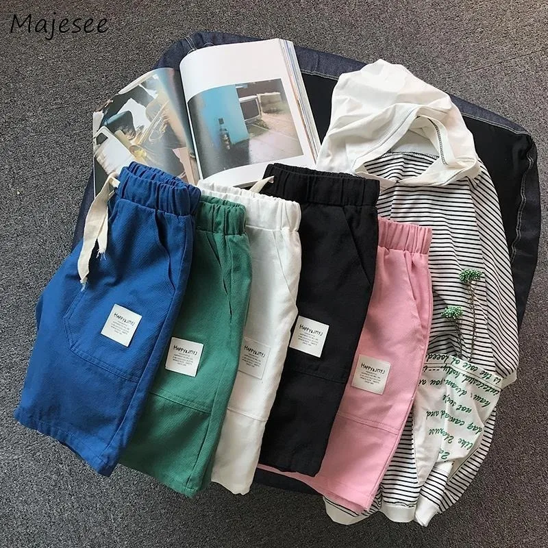 

Board Shorts Men Loose Solid Leisure Lace-up Ulzzang Simple All-match Trendy Basic Korean Plus Size 3XL Summer Skin-friendly New