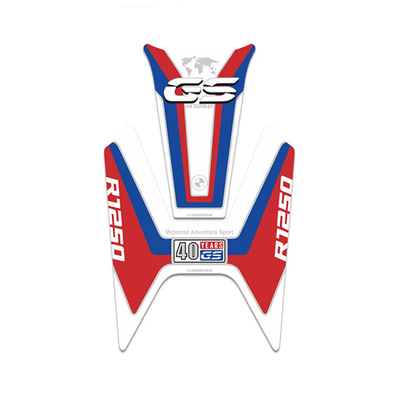 

NEW 3D Gel Fuel Tank Pad Protective Sticker Motorcycle Tank Fishbone Sticker Decals For BMW R1250GS R1250 GS r1250gs 2020-2021