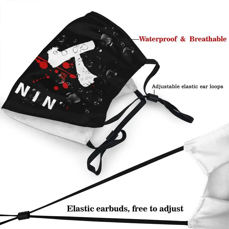 Маска многоразовая каллиграфическая Ronin с символом Кандзи для японского самурая