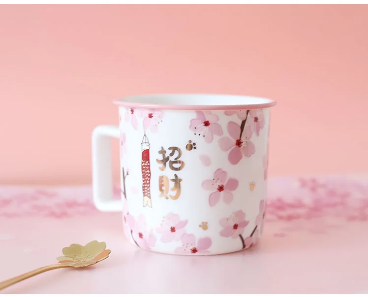 Oussirro креативный стиль Hello Lucky Kitty кошка молоко чай кофе кружки с ложкой костюм дети милые и комнаты украшения чашки воды