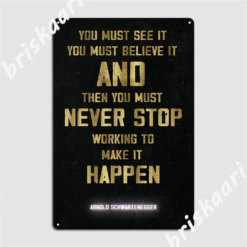 

Motivation Quotes Poster Metal Plaque Club Bar Wall Cave Create Plaques Tin Sign Posters