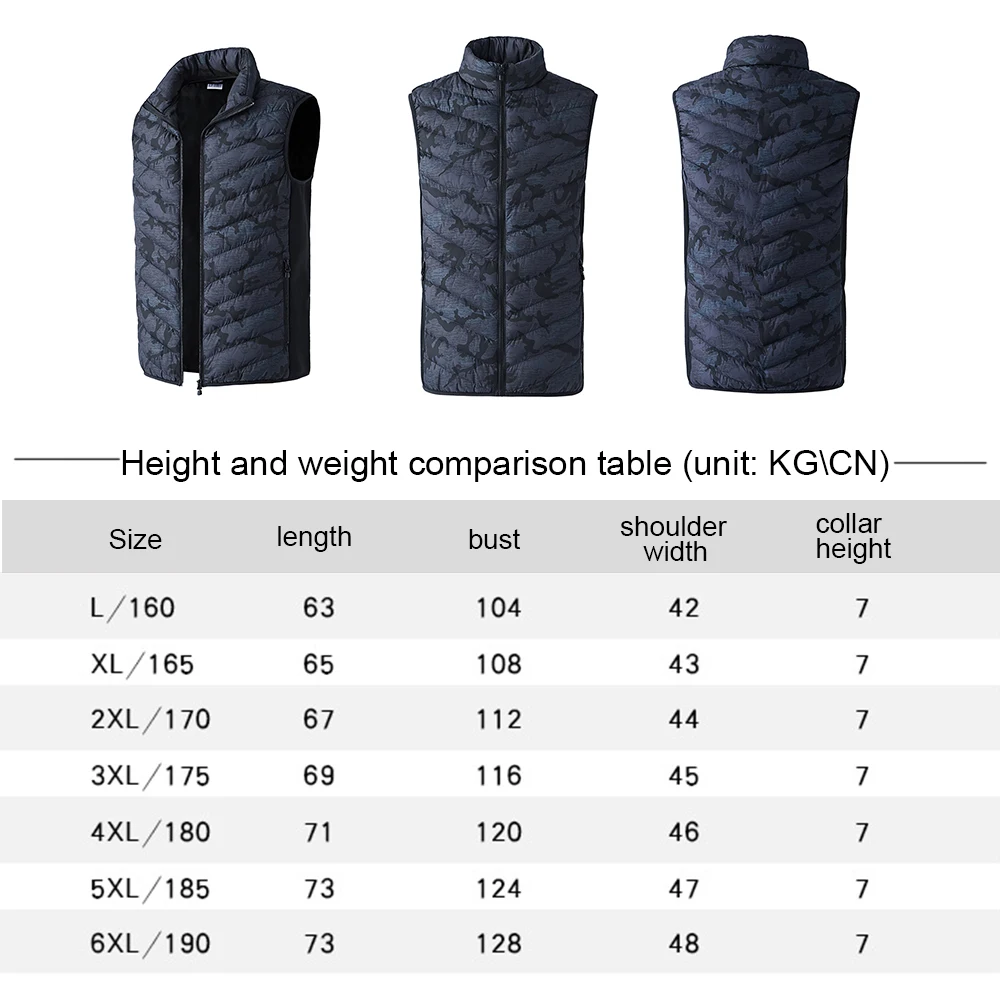 Зимняя куртка с подогревом теплый жилет USB умная Регулируемая Мужская для улицы