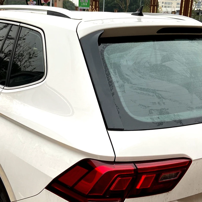 Rear Side Wing Roof Spoiler Stickers Trim Cover Gloss Black for Volkswagen Tiguan L MK2 2017-2020 | Автомобили и мотоциклы