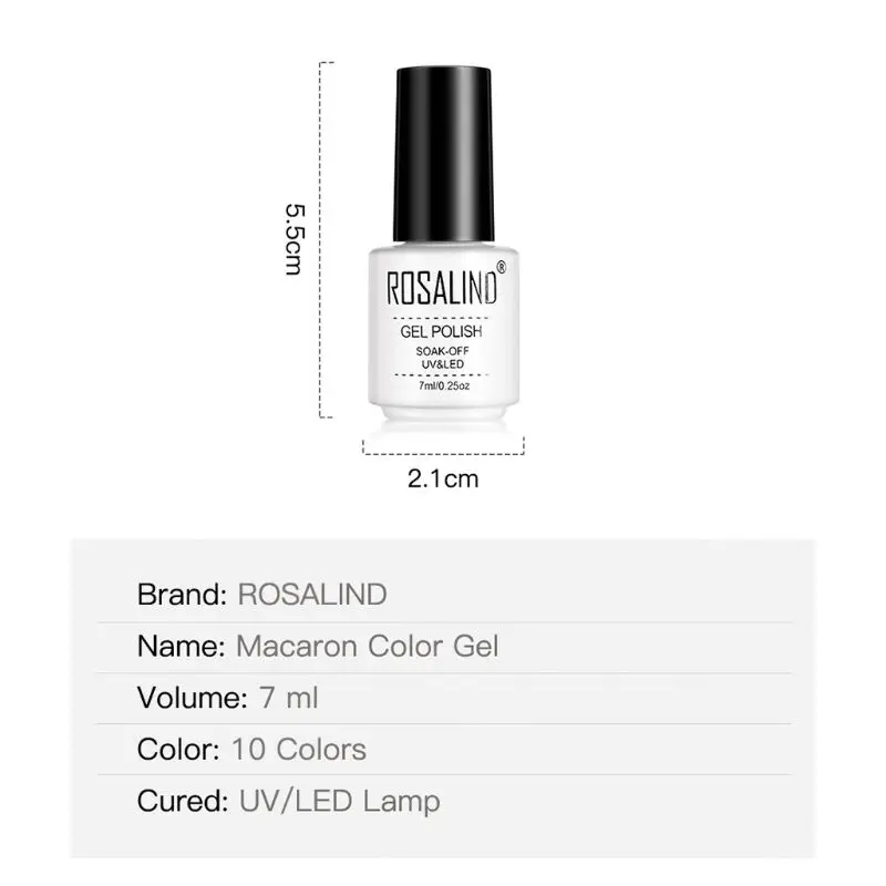 7 мл Гель лак для ногтей Макарон Цвет гель УФ светодиодная лампа вылечить