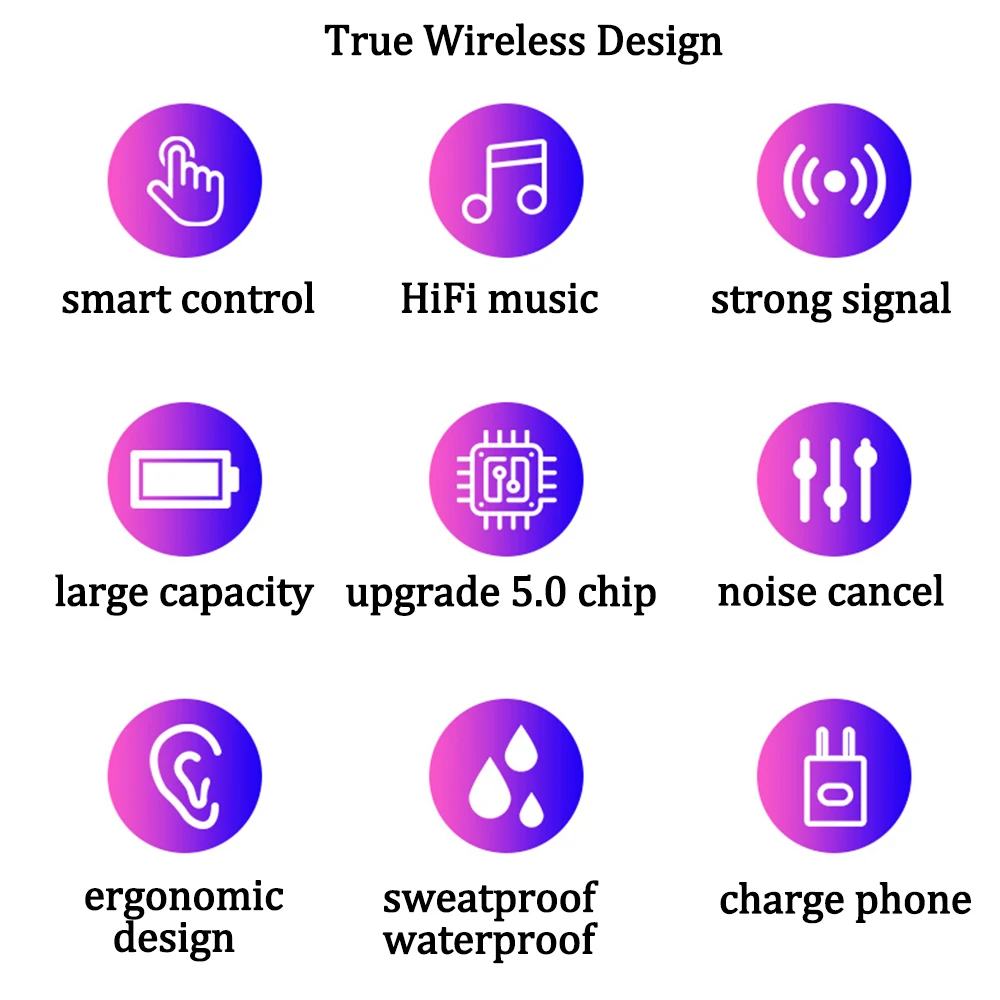 3500 мАч беспроводные наушники блютуз наушники bluetooth TWS V5.0 мини беспроводные Bluetooth наушники для телефона гарнитура спортивные Стерео шумоподавление наушники водонепроницаемые PK Q32 без проводные наушники