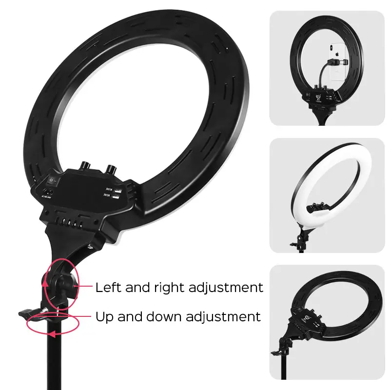 14 inch 35cm Photography LED Selfie Ring Light Photo Studio Camera Light With Phone Holder Tripod Stand For Makeup Video Live