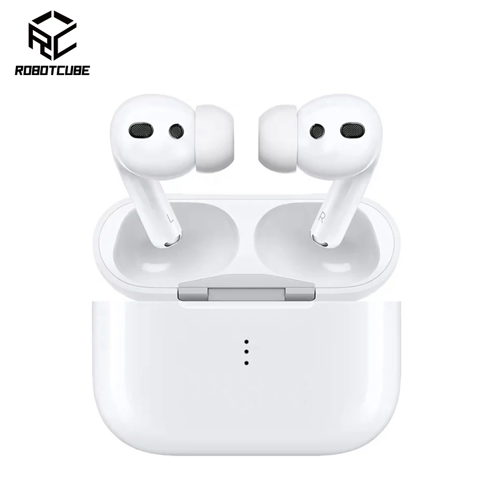Беспроводные наушники Robotcube Airpodding Pro 3 Bluetooth гарнитура умные сенсорные Air с чехлом