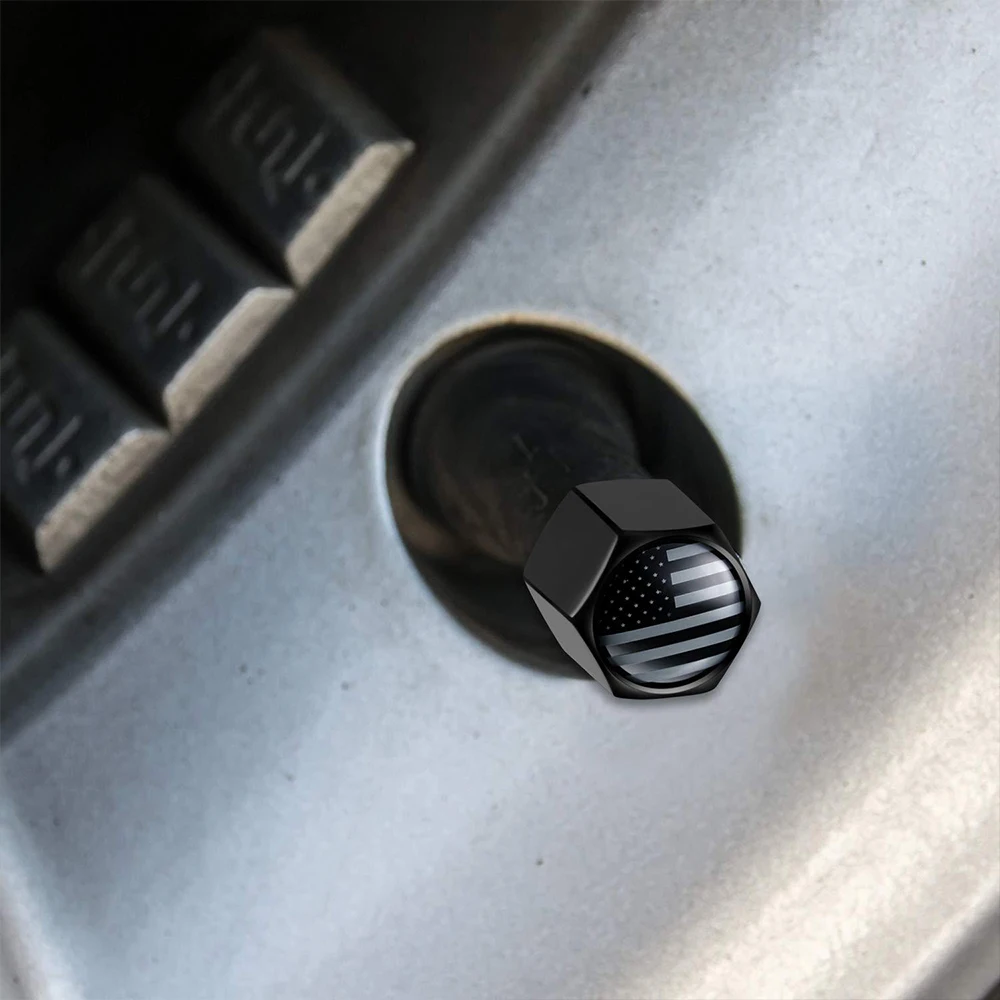 

4PCS Anti-theft Valve Caps Copper Car Universal Valve Caps Anti-theft Car Tire Dust Parts