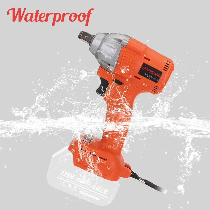 Dreamestone 128VF Электрический ударный бесщеточный ключ для батареи Makita Беспроводная