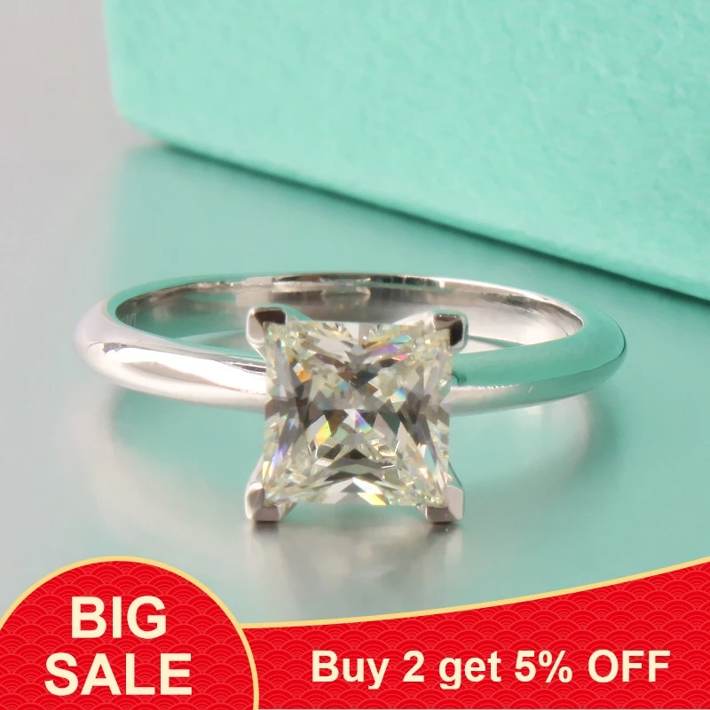 Хорошее ювелирное изделие 100% цельное кольцо из стерлингового серебра 925 пробы 0.8ct