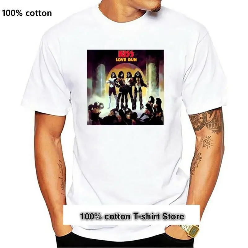 

Kiss-Camiseta с полосой из металла, украшенной искусственными камнями, camiseta с украшениями, надписями