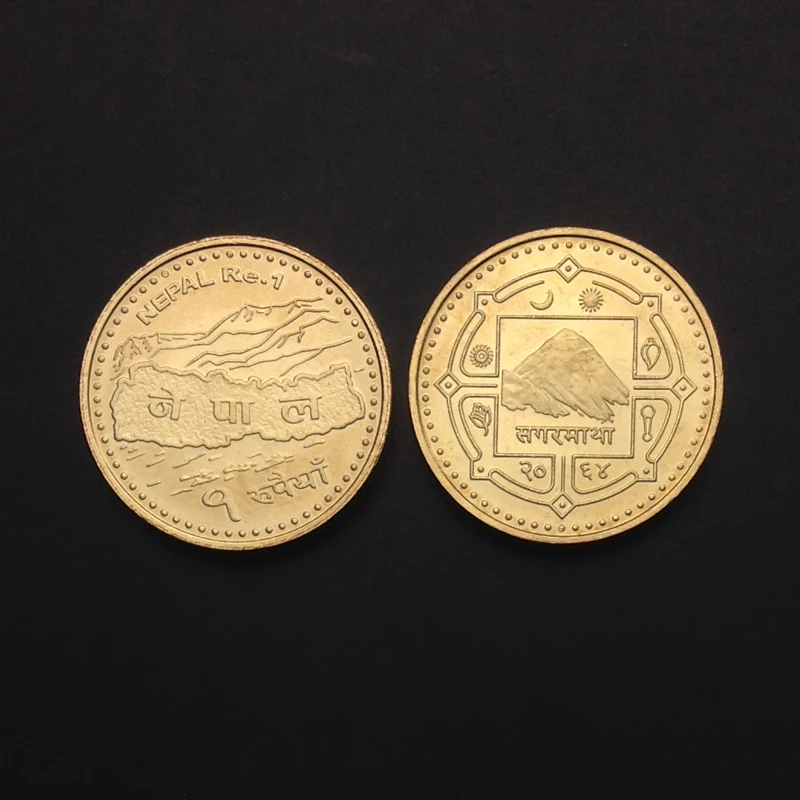 

Nepal 1 rupee New Genuine Original Coins 100% Real Issuing Coins Unc
