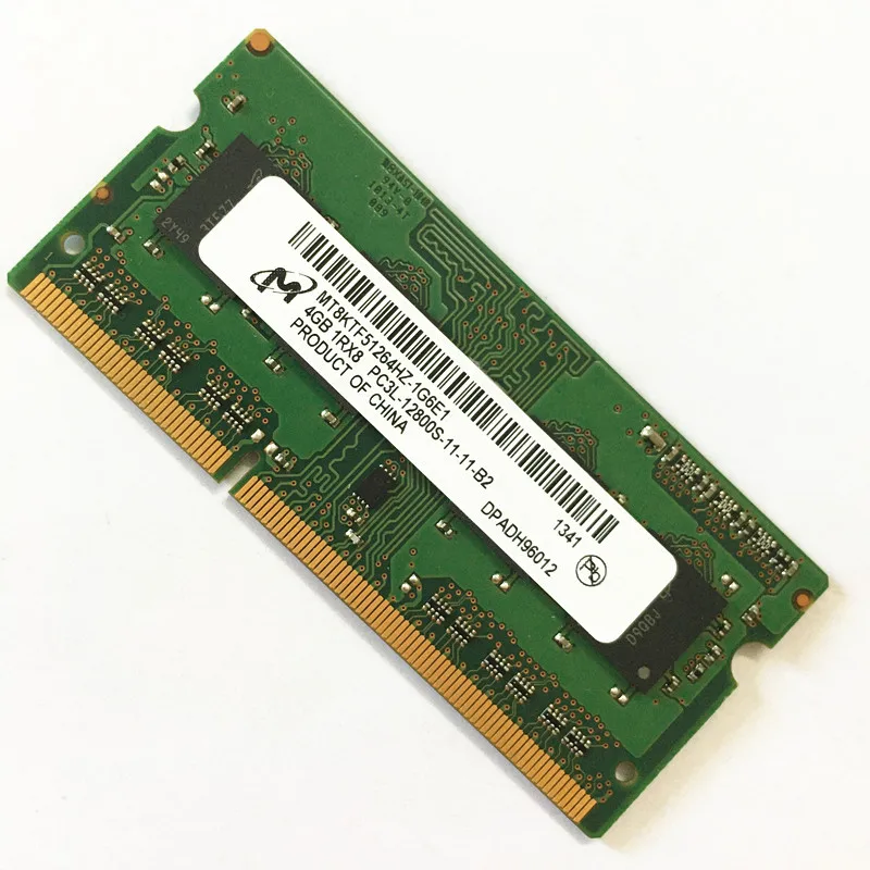 Micron DDR3 4GB RAMS 1RX8 PC3L 12800S 1600MHz Память ноутбука|Оперативная память| |
