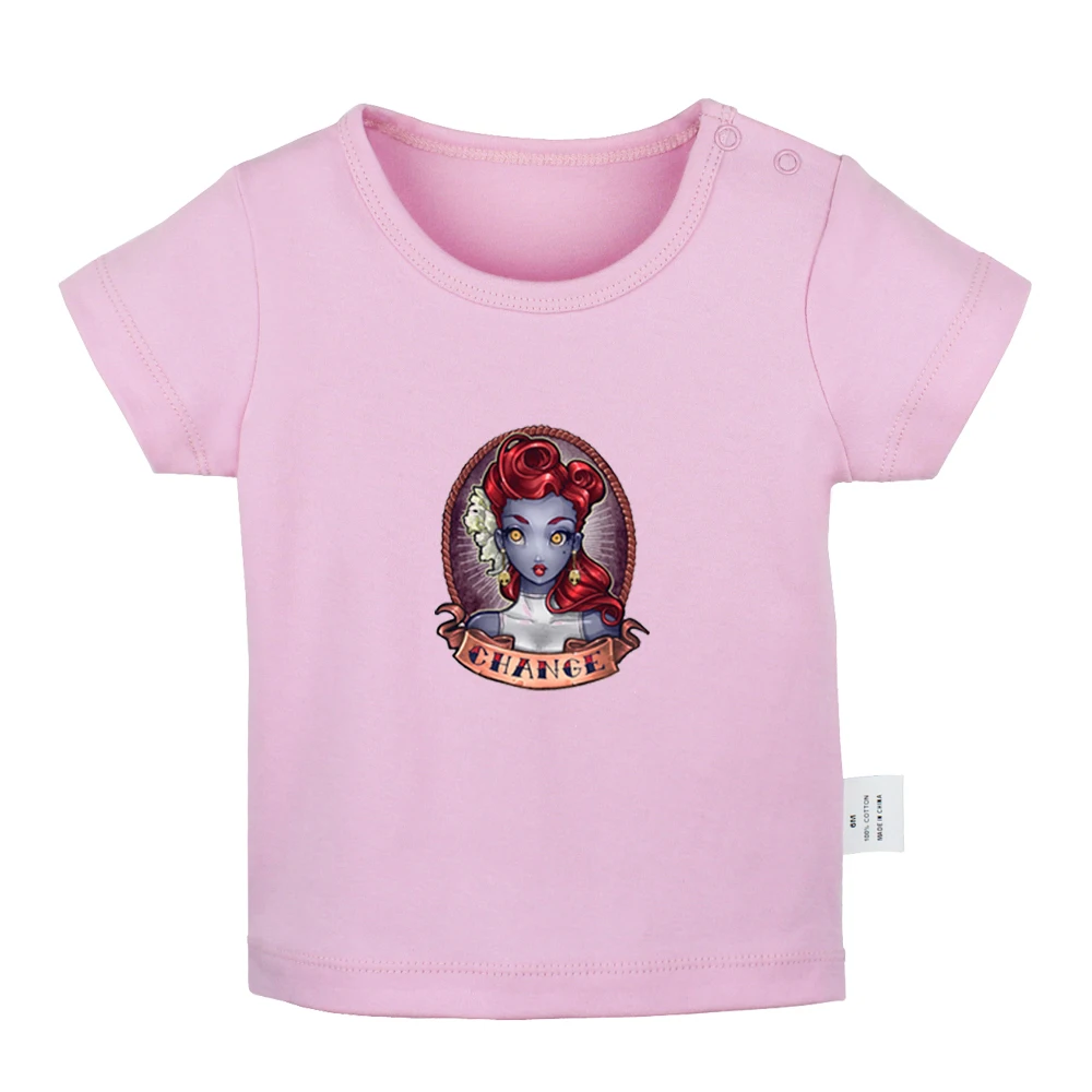 Ретро татуировка для девочек красный цвет принт с волосами художественный