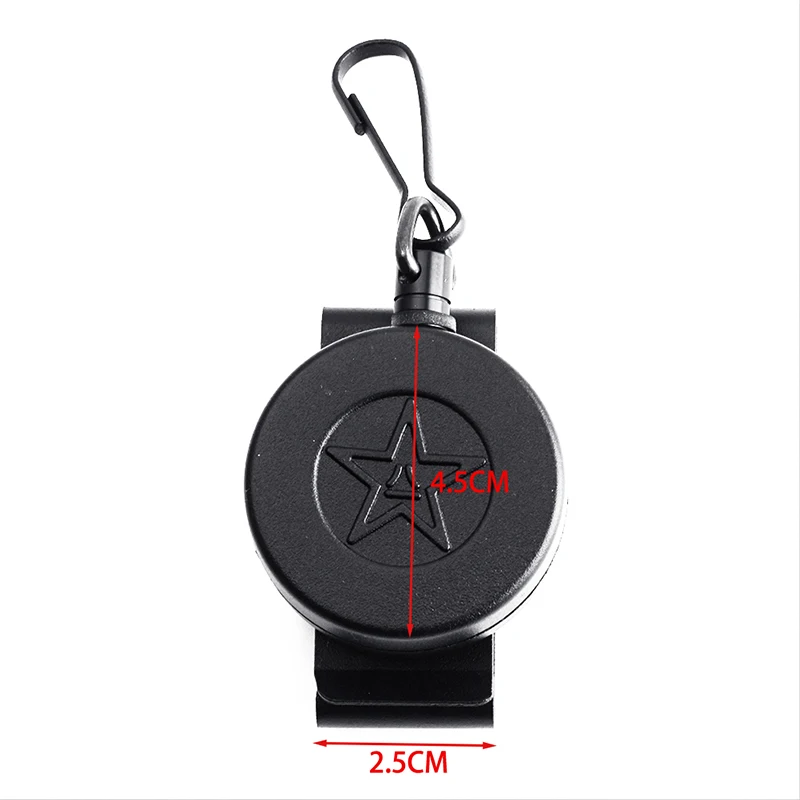 

100CM Return Retractable Key Chain Wire Rope Camping Telescopic Burglar Chain Key Holder Tactical Keychain Outdoor Key Ring