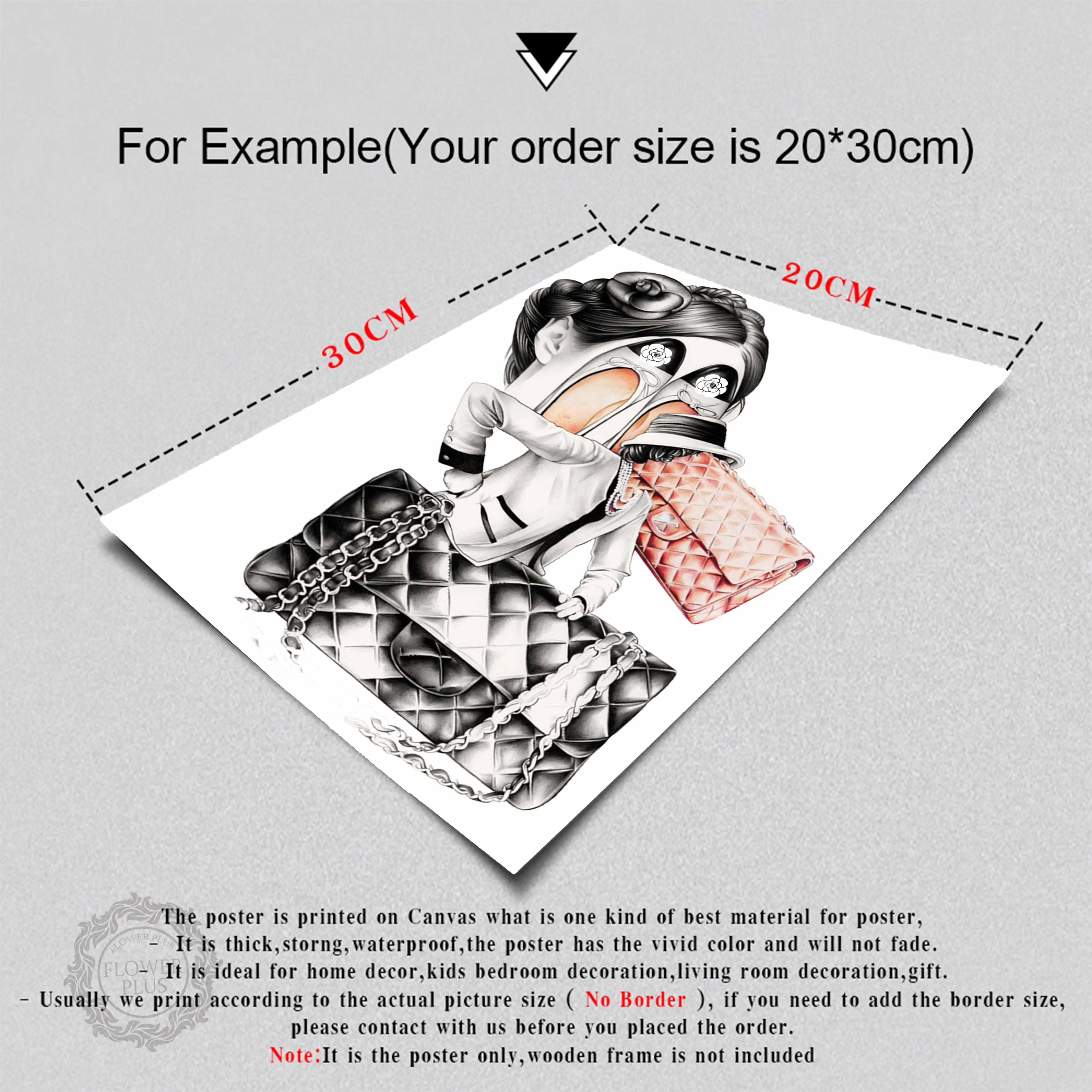 

Fashion Poster Bag Perfume Modern Wall Art Prints Vogue Magazines and Bags Picture Coco Canvas Painting Decoratio quadro cuadro